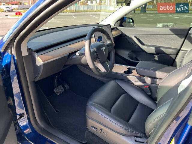 Синий Тесла Model Y, объемом двигателя 0 л и пробегом 35 тыс. км за 30100 $, фото 10 на Automoto.ua