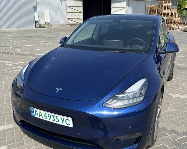 Синий Тесла Model Y, объемом двигателя 0 л и пробегом 61 тыс. км за 26500 $, фото 15 на Automoto.ua