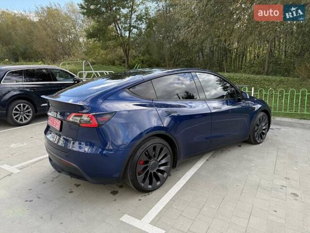 Синий Тесла Model Y, объемом двигателя 0 л и пробегом 86 тыс. км за 25900 $, фото 48 на Automoto.ua