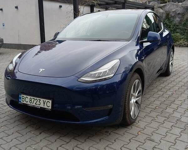 Синий Тесла Model Y, объемом двигателя 0 л и пробегом 51 тыс. км за 25999 $, фото 5 на Automoto.ua