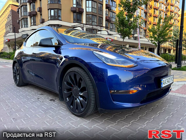 Синий Тесла Model Y, объемом двигателя 0.38 л и пробегом 70 тыс. км за 22000 $, фото 3 на Automoto.ua