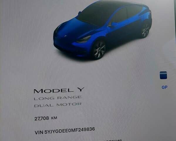 Синий Тесла Model Y, объемом двигателя 0 л и пробегом 28 тыс. км за 29999 $, фото 26 на Automoto.ua