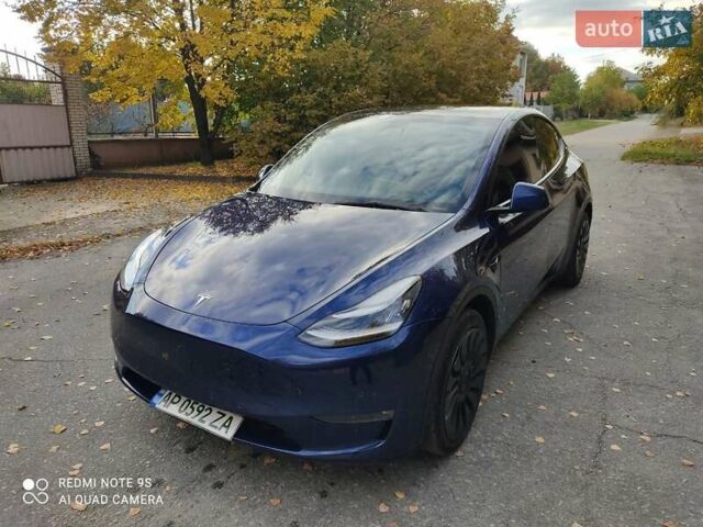 Синий Тесла Model Y, объемом двигателя 0 л и пробегом 58 тыс. км за 24000 $, фото 5 на Automoto.ua
