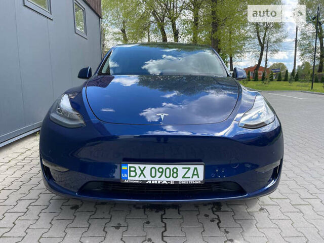 Синий Тесла Model Y, объемом двигателя 0 л и пробегом 46 тыс. км за 36900 $, фото 13 на Automoto.ua