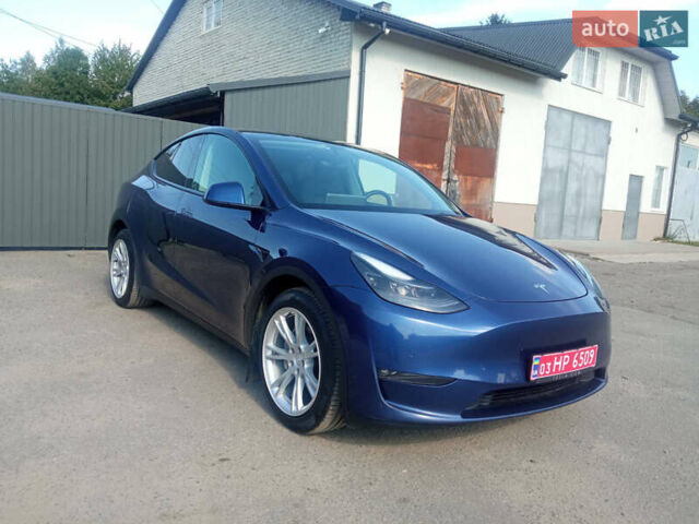 Синий Тесла Model Y, объемом двигателя 0 л и пробегом 183 тыс. км за 24999 $, фото 4 на Automoto.ua
