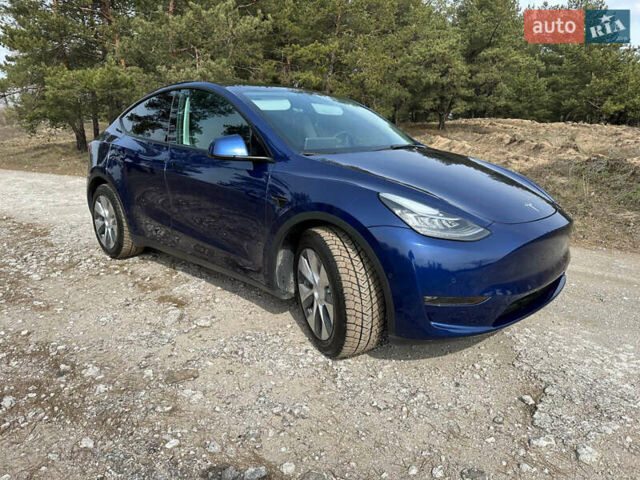 Синий Тесла Model Y, объемом двигателя 0 л и пробегом 35 тыс. км за 27999 $, фото 30 на Automoto.ua