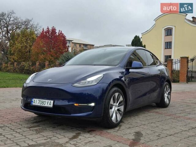Синий Тесла Model Y, объемом двигателя 0 л и пробегом 99 тыс. км за 25500 $, фото 13 на Automoto.ua