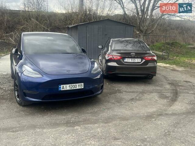 Синий Тесла Model Y, объемом двигателя 0 л и пробегом 101 тыс. км за 23999 $, фото 4 на Automoto.ua