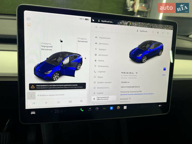Синий Тесла Model Y, объемом двигателя 0 л и пробегом 126 тыс. км за 22500 $, фото 13 на Automoto.ua