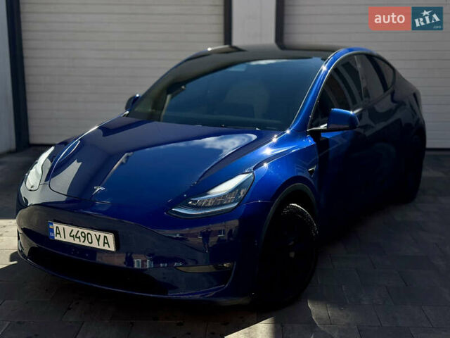 Тесла Model Y 2021 в Белой Церкве на Automoto.ua Синий Тесла Model Y, объемом двигателя 0 л и пробегом 76 тыс. км за 26500 $, фото 4 на Automoto.ua