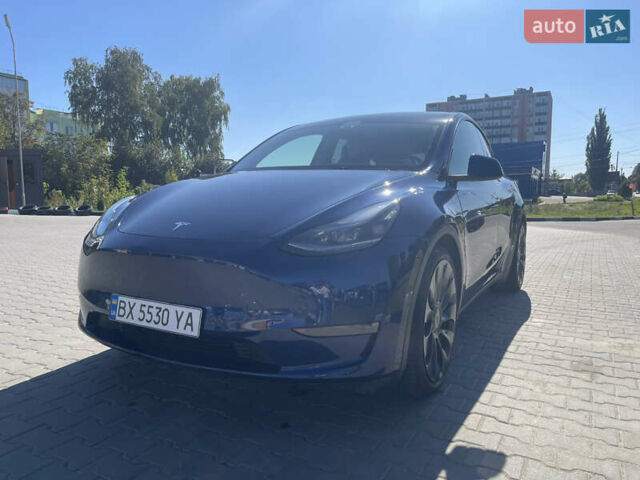 Синий Тесла Model Y, объемом двигателя 0 л и пробегом 127 тыс. км за 24700 $, фото 3 на Automoto.ua