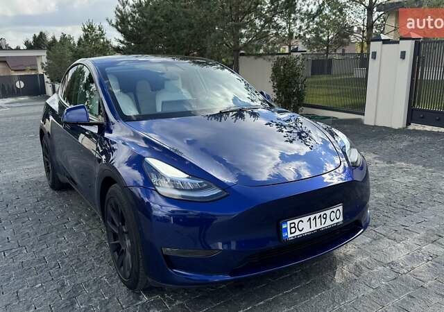 Синій Тесла Model Y, об'ємом двигуна 0 л та пробігом 66 тис. км за 28351 $, фото 1 на Automoto.ua
