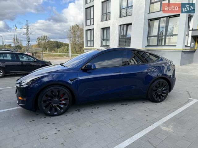 Синий Тесла Model Y, объемом двигателя 0 л и пробегом 86 тыс. км за 25900 $, фото 38 на Automoto.ua