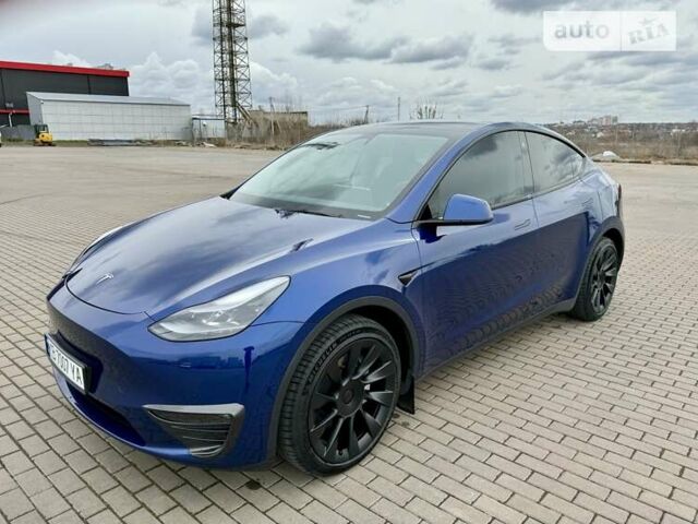 Синий Тесла Model Y, объемом двигателя 0 л и пробегом 28 тыс. км за 38555 $, фото 13 на Automoto.ua