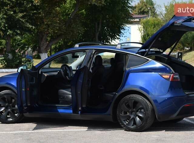 Синий Тесла Model Y, объемом двигателя 0 л и пробегом 81 тыс. км за 25499 $, фото 17 на Automoto.ua