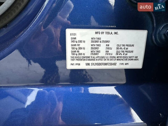 Синий Тесла Model Y, объемом двигателя 0 л и пробегом 120 тыс. км за 23900 $, фото 19 на Automoto.ua