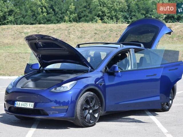Синий Тесла Model Y, объемом двигателя 0 л и пробегом 81 тыс. км за 25499 $, фото 26 на Automoto.ua