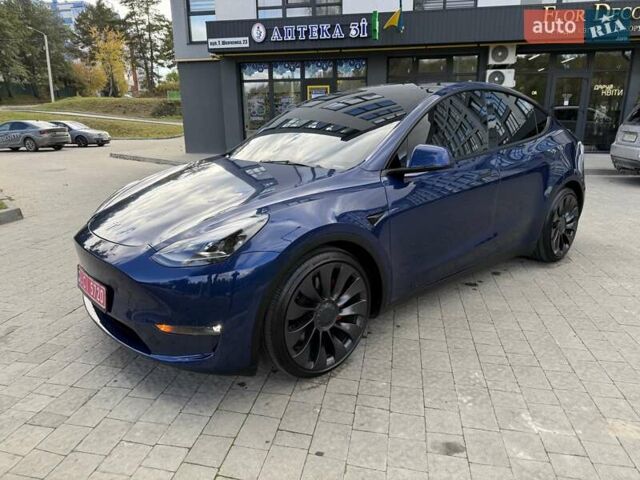 Синій Тесла Model Y, об'ємом двигуна 0 л та пробігом 88 тис. км за 22999 $, фото 5 на Automoto.ua