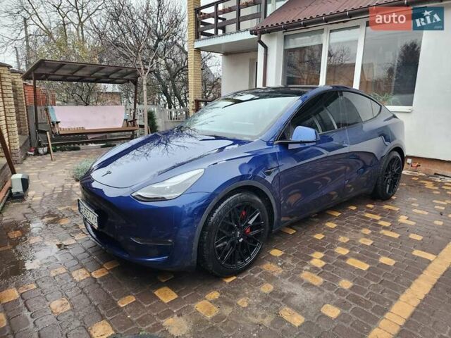 Синий Тесла Model Y, объемом двигателя 0 л и пробегом 67 тыс. км за 29000 $, фото 9 на Automoto.ua