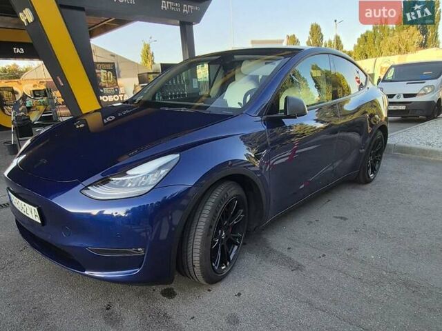 Синий Тесла Model Y, объемом двигателя 0 л и пробегом 69 тыс. км за 26500 $, фото 3 на Automoto.ua