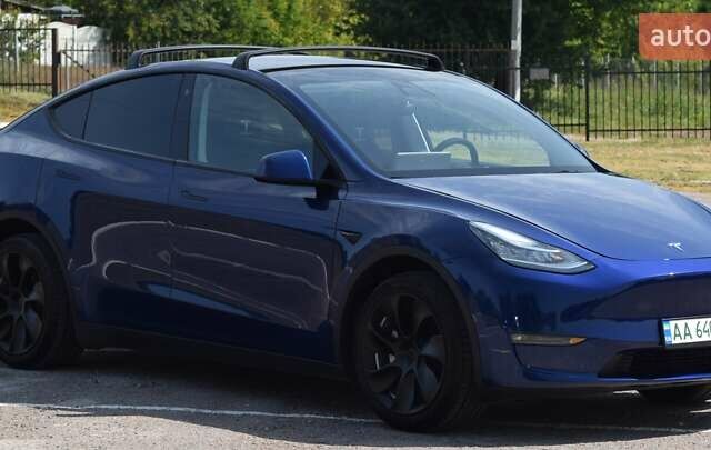 Синий Тесла Model Y, объемом двигателя 0 л и пробегом 81 тыс. км за 25499 $, фото 7 на Automoto.ua