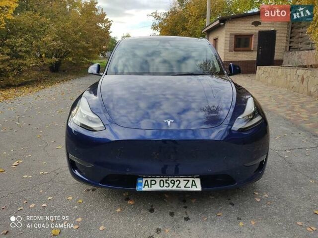 Синий Тесла Model Y, объемом двигателя 0 л и пробегом 58 тыс. км за 24000 $, фото 6 на Automoto.ua