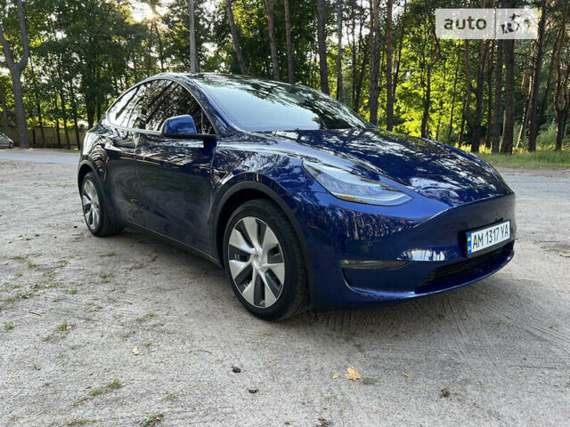 Синий Тесла Model Y, объемом двигателя 0 л и пробегом 28 тыс. км за 47900 $, фото 2 на Automoto.ua