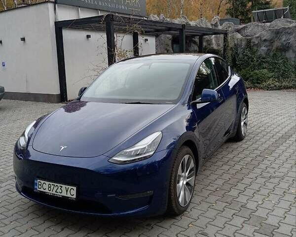 Синий Тесла Model Y, объемом двигателя 0 л и пробегом 51 тыс. км за 25999 $, фото 10 на Automoto.ua