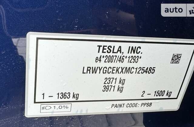 Синій Тесла Model Y, об'ємом двигуна 0 л та пробігом 28 тис. км за 38555 $, фото 39 на Automoto.ua