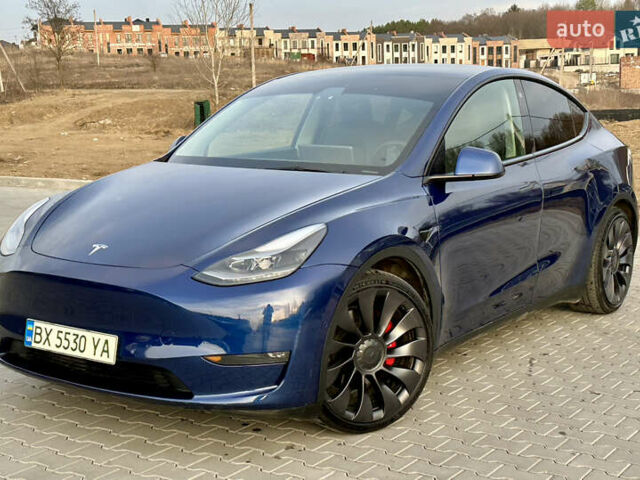 Синий Тесла Model Y, объемом двигателя 0 л и пробегом 120 тыс. км за 23900 $, фото 4 на Automoto.ua