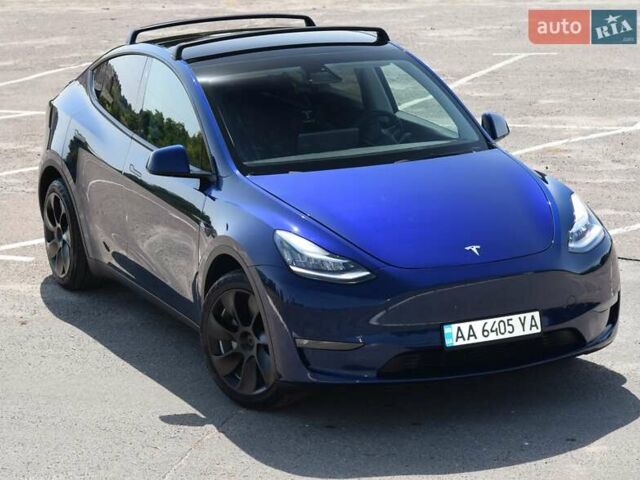 Синий Тесла Model Y, объемом двигателя 0 л и пробегом 81 тыс. км за 25499 $, фото 2 на Automoto.ua