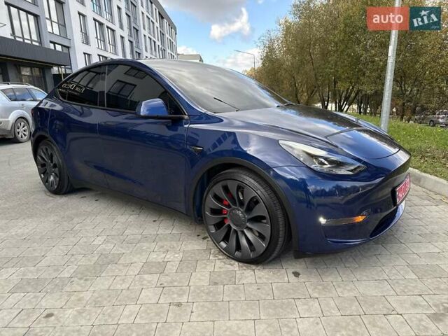 Синий Тесла Model Y, объемом двигателя 0 л и пробегом 87 тыс. км за 23999 $, фото 10 на Automoto.ua