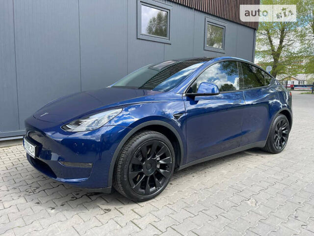 Синий Тесла Model Y, объемом двигателя 0 л и пробегом 46 тыс. км за 36900 $, фото 12 на Automoto.ua