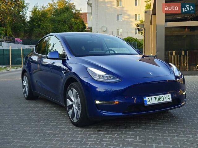 Синий Тесла Model Y, объемом двигателя 0 л и пробегом 99 тыс. км за 26500 $, фото 11 на Automoto.ua