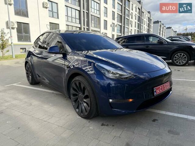 Синий Тесла Model Y, объемом двигателя 0 л и пробегом 86 тыс. км за 25900 $, фото 43 на Automoto.ua