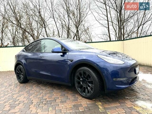 Синий Тесла Model Y, объемом двигателя 0 л и пробегом 20 тыс. км за 40000 $, фото 1 на Automoto.ua