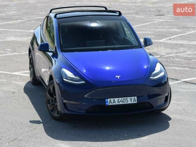 Синий Тесла Model Y, объемом двигателя 0 л и пробегом 81 тыс. км за 25499 $, фото 4 на Automoto.ua