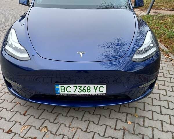 Синий Тесла Model Y, объемом двигателя 0 л и пробегом 91 тыс. км за 25850 $, фото 14 на Automoto.ua