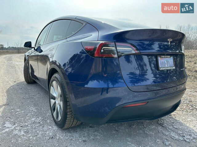 Синий Тесла Model Y, объемом двигателя 0 л и пробегом 35 тыс. км за 27999 $, фото 26 на Automoto.ua
