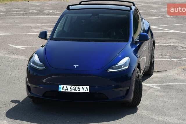 Синий Тесла Model Y, объемом двигателя 0 л и пробегом 81 тыс. км за 25499 $, фото 3 на Automoto.ua