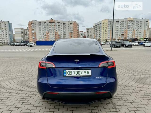 Синий Тесла Model Y, объемом двигателя 0 л и пробегом 28 тыс. км за 38555 $, фото 12 на Automoto.ua