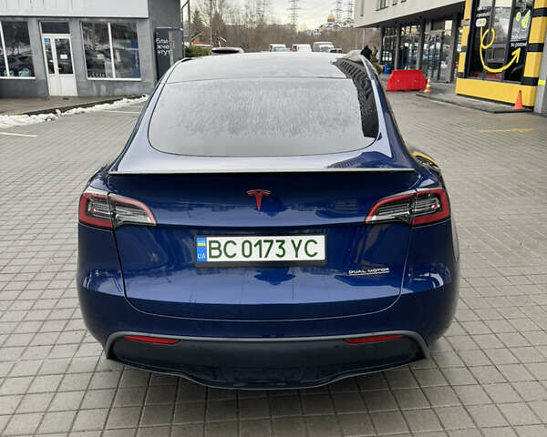 Синий Тесла Model Y, объемом двигателя 0 л и пробегом 85 тыс. км за 24200 $, фото 7 на Automoto.ua