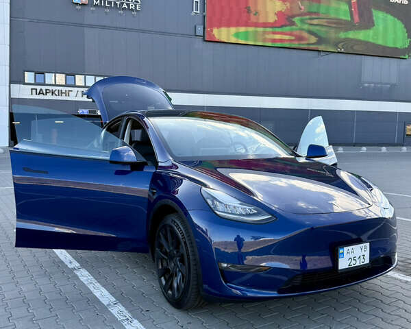 Синий Тесла Model Y, объемом двигателя 0 л и пробегом 48 тыс. км за 27500 $, фото 26 на Automoto.ua