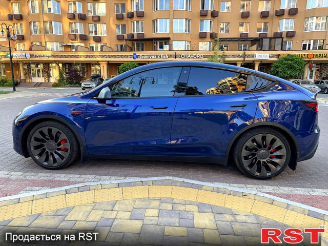 Синий Тесла Model Y, объемом двигателя 0.38 л и пробегом 70 тыс. км за 22000 $, фото 6 на Automoto.ua