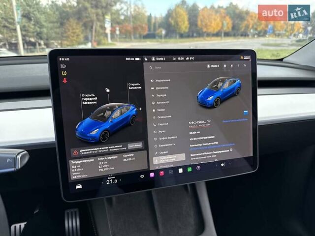 Синий Тесла Model Y, объемом двигателя 0 л и пробегом 87 тыс. км за 23900 $, фото 55 на Automoto.ua