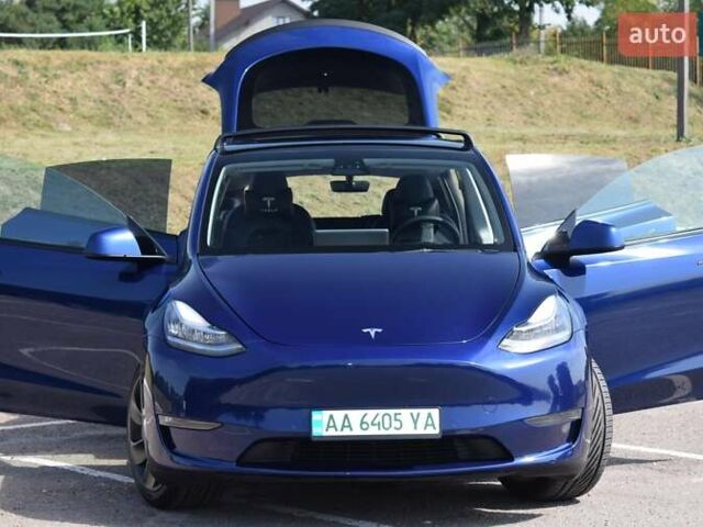 Синий Тесла Model Y, объемом двигателя 0 л и пробегом 81 тыс. км за 25499 $, фото 13 на Automoto.ua