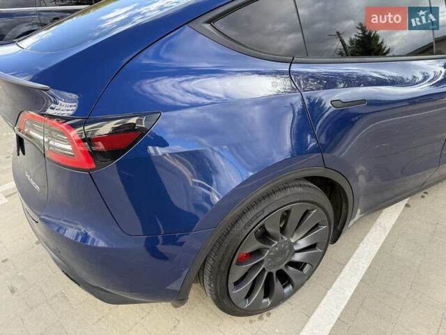 Синий Тесла Model Y, объемом двигателя 0 л и пробегом 86 тыс. км за 25900 $, фото 65 на Automoto.ua
