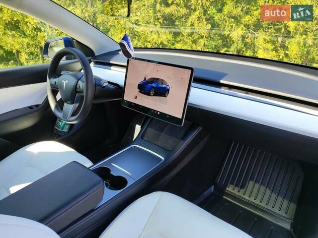 Синий Тесла Model Y, объемом двигателя 0 л и пробегом 63 тыс. км за 26800 $, фото 15 на Automoto.ua