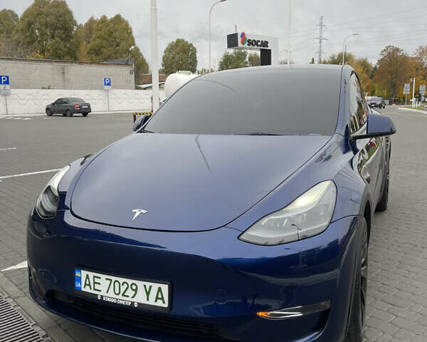 Тесла Model Y 2022 в Днепре (Днепропетровске) на Automoto.ua Синий Тесла Model Y, объемом двигателя 0 л и пробегом 57 тыс. км за 25499 $, фото 10 на Automoto.ua