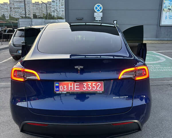 Синий Тесла Model Y, объемом двигателя 0 л и пробегом 43 тыс. км за 25500 $, фото 13 на Automoto.ua
